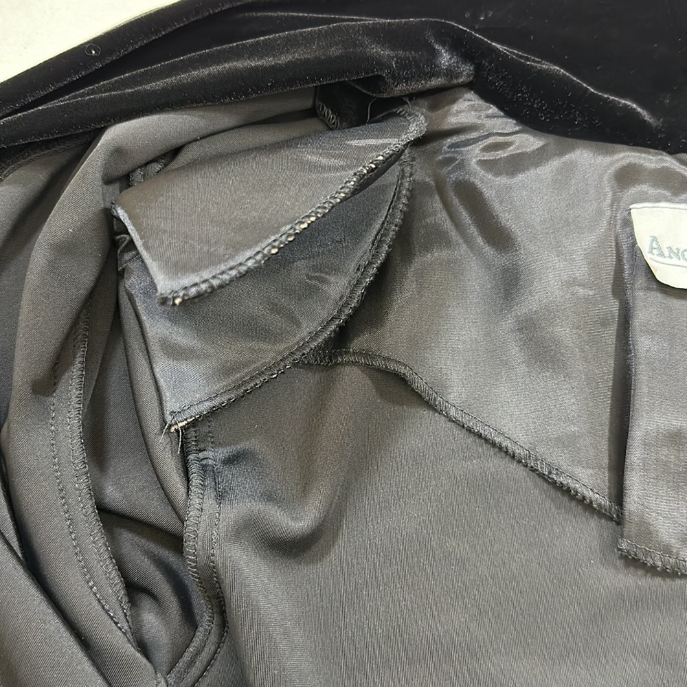 Vintage Another Thyme Black Velour Duster - Picture 4 of 5